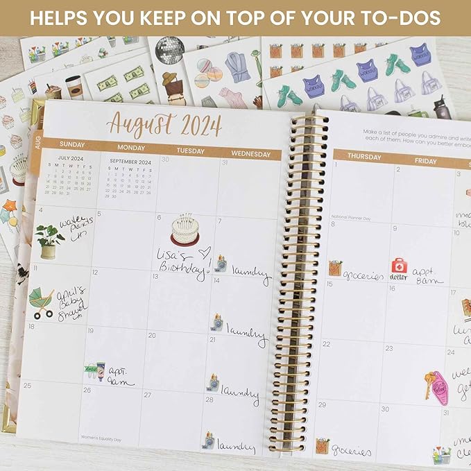 bloom daily planners Hand-Drawn Everyday Essentials Planner Stickers (535 Stickers) - Vintage Style Variety Pack for Decorating, Planning, Scrapbooking