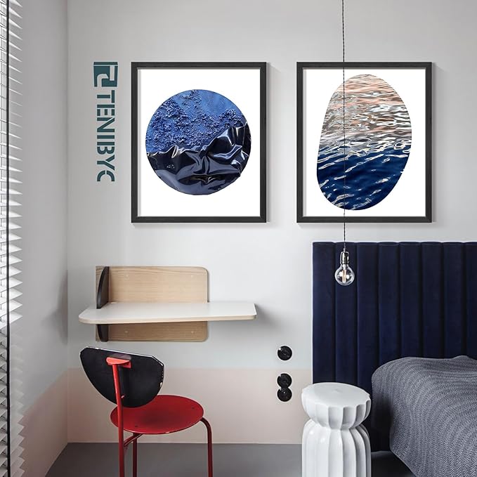 20x24 Picture Frames Set - 3 Pack - Black Solid Wood Poster Frame - Exclusive Woodgrain - Rooms, Offices, Gallery, Studio, and Hallway, Wall Display Decor