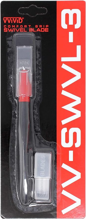 VViViD 360 Degree Comfort Grip Swivel Blade Craft Cutting Knife (3 Pack)