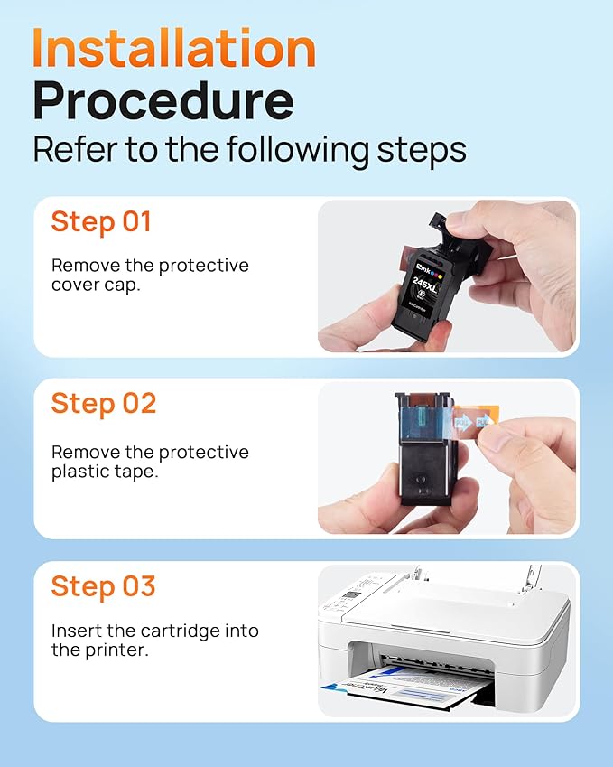 E-Z Ink 245XL Ink Cartridge Replacement for Canon 245XL Black Ink 245 XL PG-245XL PG245XL Works with Pixma MX490 MG2522 TR4520 MG2525 TS3122 TS3322 TS202 MG2520 MG2922 MG3022 (2 Black)