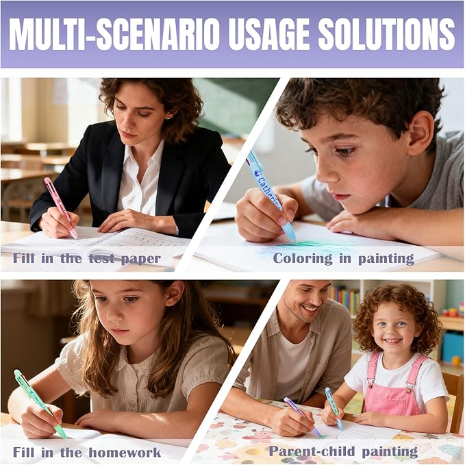 Personalized Multicolor Ballpoint Pen Bulk Custom 6-In-1 Pens with Name Logo Customized Color Pen Boys Girls Teacher Business Gift Pink_35PC