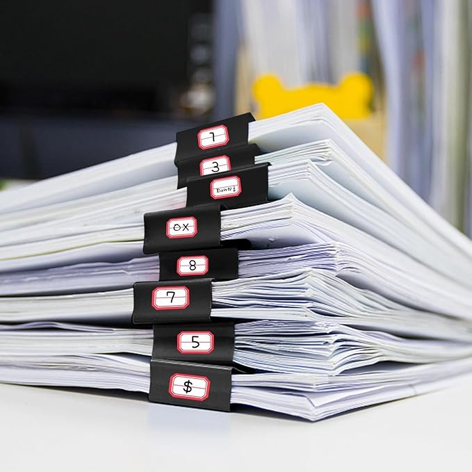 Ufmarine Extra Large Binder Clips 2 inch, (144 Pcs) Big Paper Clips for Office