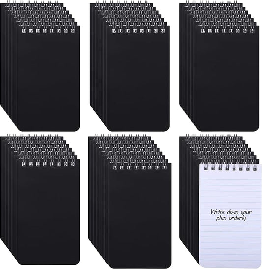 Small Spirals Notepads, 50 Pcs 3 x 5 Inches Mini Notebooks, 60 Sheets Mini Portable Pocket Notebook, Top Bound Notebook Memo Pads for Home Office School