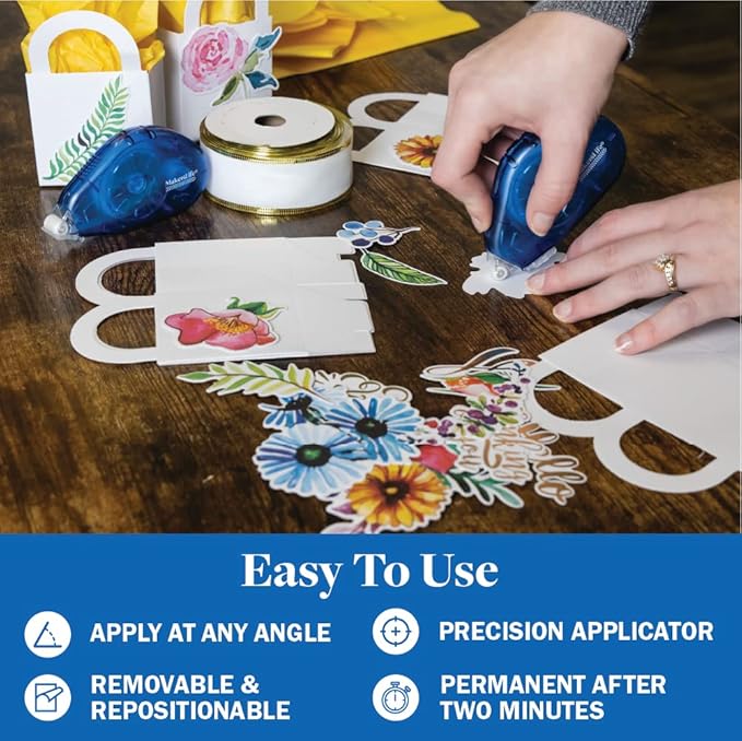 Double Sided Adhesive Tape for Crafts. Repositionable DOTS. (5 Pack)