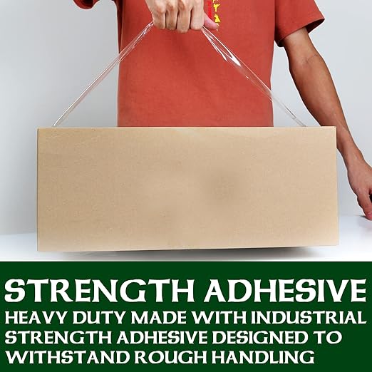 HERKKA Clear Packing Tape, 18 Rolls Heavy Duty Packaging Tape for Shipping Packaging Moving Sealing, 3Mil Thick Clear Packing Tape, 2 inches Wide, 65 Yards Per Roll, 1170 Total Yards