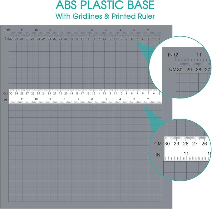 Paper Cutter, Paper Trimmer with Safety Guard, 12" Cut Length Paper Slicer with 16 Sheet Capacity Paper Cutting Board,Guillotine Paper Cutters and Trimmers for Cardstock Cardboard Vinyl (Gray)