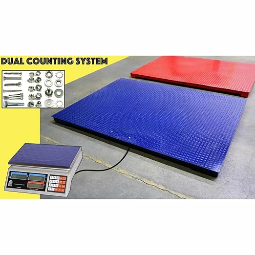 Liberty Scales LS-700-DC Dual Counting Smart Weighing Systems, Size 60" x 60" (5' x 5') - C-Scale (66 lb x .002 lb) / Floor Scale 10.000 lb x 1 lb