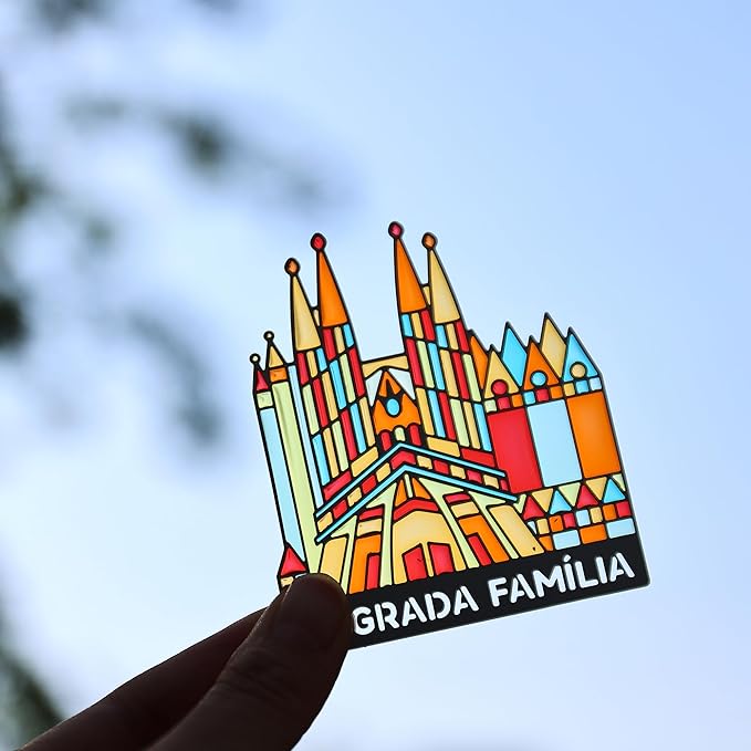 Metal Bookmarks with Transparent Design - Sagrada Familia Book Mark for Readers, Aesthetic Book Markers for Kids, Teens, Teachers, Students, Gifts for Book Lovers, Writers, Reading Women & Men