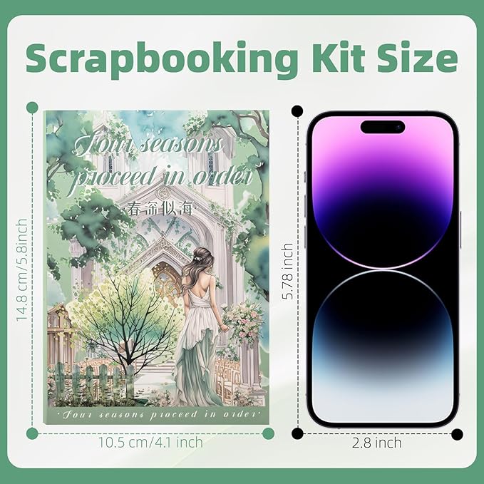 Spring Theme Sticker Scrapbooking Supplies for Junk Journal, 20 Sheets PET Stickers - Vintage Journaling Stickers, Ephemera Sticker Book Pre Cut(TZ-006-004)