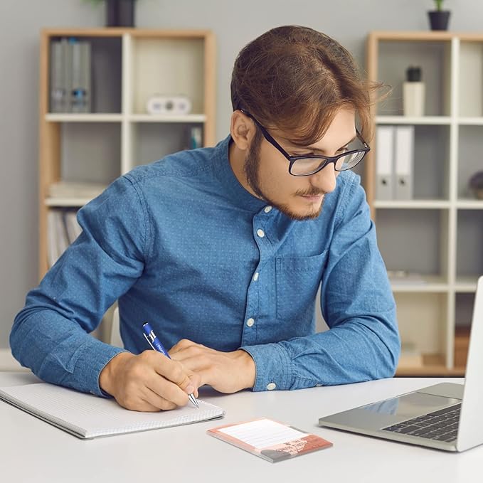 Geyee 24 Pcs Funny Sticky Notes with Funny Pens Fun Notepads for Adults Coworkers Nurse 3 x 4 Inch to Do List Notepads with Sayings Pen for Lab Week Gifts Teacher Office Supplies