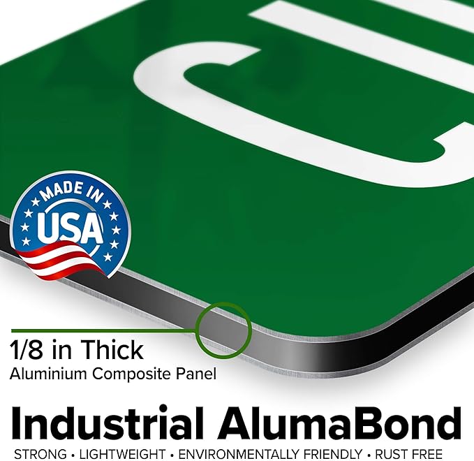 Custom Street Sign, Road Sign, Address Sign, 8 Colors, Reflective Option, Mounting Options, 8x32 Inch, Thick Rust-Free AlumaBond, USA Made by My Sign Center, (Classic)