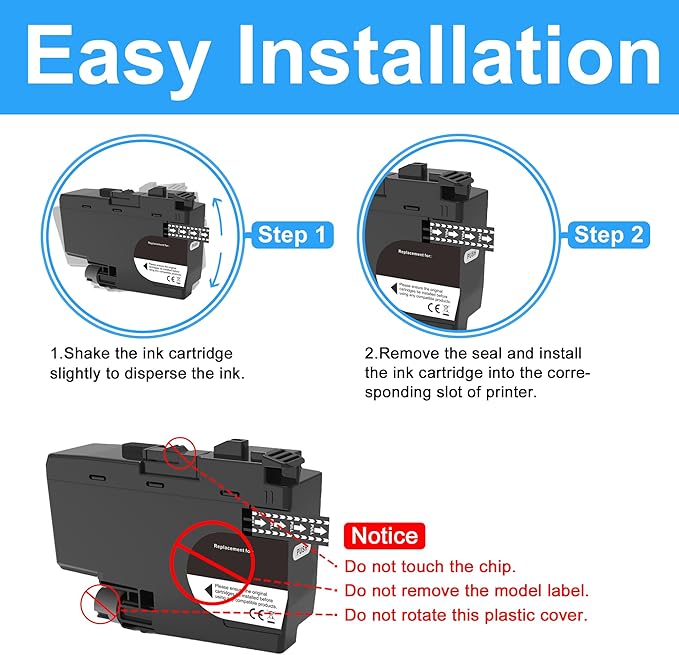 LCL Compatible Ink Cartridge Pigment Replacement for Brother LC3039 XXL LC3039XXL LC3039BK LC3039C LC3039M LC3039Y MFC-J5845DW MFC-J5945DW MFC-J6945DW MFC-J6545DW (4-Pack Black Cyan Magenta Yellow)