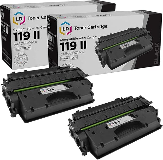 LD Products Compatible Toner Cartridge Replacement for (2-Pack, Black) Canon 119 High Yield for use in LBP251dw, LBP253dw, LBP6300dn, LBP6650dn, LBP6670dn, M6160dw, MF414dw, MF416dw, MF419dw, MF5850dn