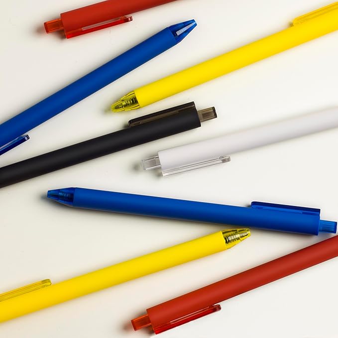 CRYLLIS Pens Bulk, 50Pack Black Pens,Black Ink Ballpoint Pens for Smooth Writing,No Smear,Office Supplies,Back to School Gifts,School Teacher,1.0mm