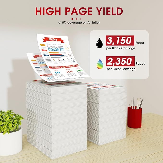 067H 067 High Yield Toner Cartridge Compatible for Canon 067 067H for Canon LBP632Cdw LBP630C MF650C MF656Cdw MF653Cdw MF654Cdw 4 Pack Black Cyan Magenta Yellow