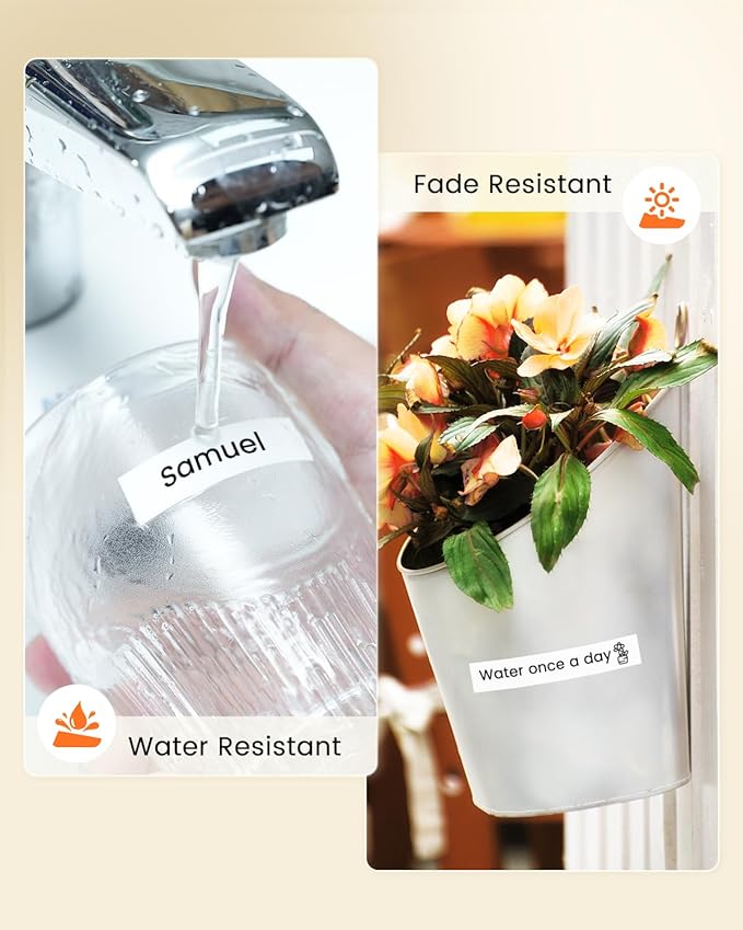 TZe-221 9mm 0.35 Laminated White Tape Replace for Brother P-Touch Label Tape 9 mm TZe Tz Black on White TZe221 AZe-221 for PT-D210 D200 1190 1750 Label Maker Refills 3/8 Inch, 6-Pack