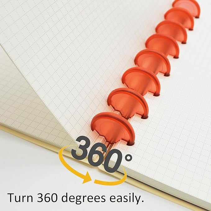 100pcs Discbound Notebook Discs DIY Planner Accessories fits for Tul,Levenger,Arc,Happy Planner,Talia(Transparent Red,1.1inch/28mm)