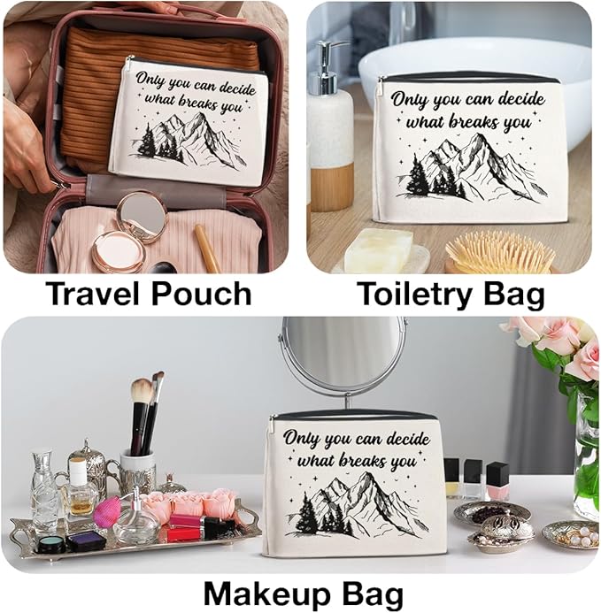 NGAEAK Bookish Gifts Cosmetic Bag, Gifts for Book Lovers Christmas Birthday Zipper Makeup Pouch Small Makeup Bag