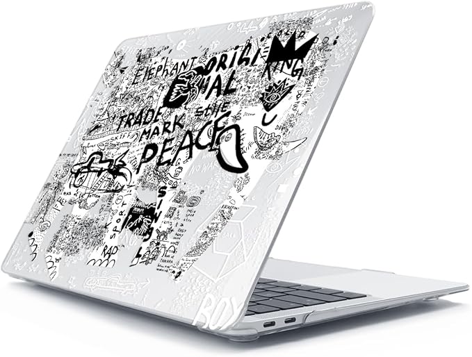 for MacBook Air 13 inch Case 2018 2019 2020 2021 2022 Release A2337 M1 A2179 A1932 Retina Display & Touch ID, Plastic Hard Shell Case +Keyboard Cover+Screen Protector+Webcam Cover, Elephant