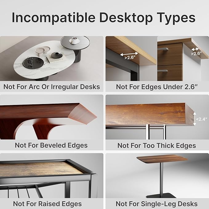 Desk Extender Tray, 28" x 12" Clamp On Desk Shelf, Desk Extension with Storage Drawer, Table Desk Arm Rest, Clamp On Keyboard Tray for Office and Home, Workstation Organizer, Large, Black