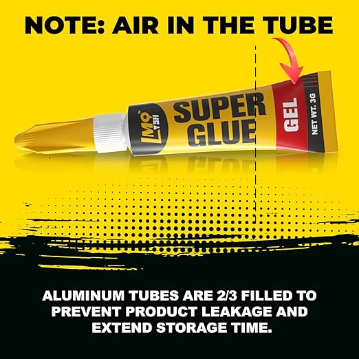 Super Glue Gel Clear, 24×3g All Purpose Strong Bond Single Use Heavy Duty CA Glue, Instant Cyanoacrylate Adhesive Multipack for Plastic Ceramic Glass Jewelry Metal Fletching Wood Porcelain Aquarium