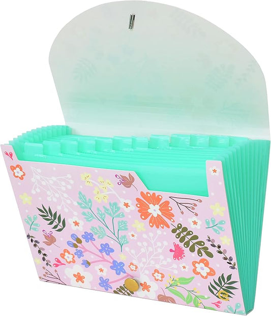 CNK File Folders Organizer with 13 Pockets Accordion Expanding Folder For Documents Receipt Document Paper Pocket Filing Products Accordian Important expandable holder files alphabetical Labels Letter