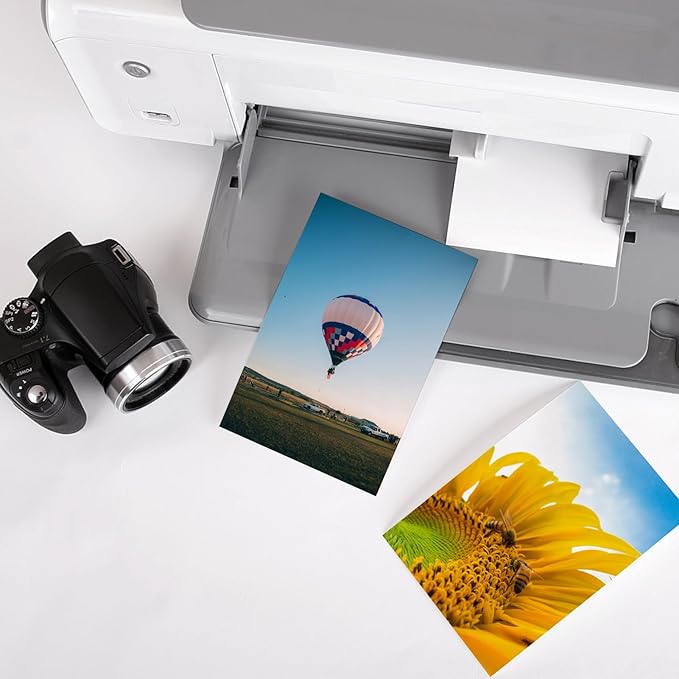 ZBEIVAN Photo Paper 5x7, 8x10 inch, Glossy Photo Papers 100 Sheets, 200 GSM Paper for Printer (50 Sheets of each size 5x7, 8x10)