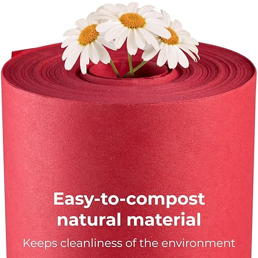 Christmas Red Kraft Paper Roll 24" x 8400" (700 feet) - Quality USA-Made Large Paper Roll 50lb Thickness for Packing, Moving, Shipping & Crafts/Art - Natural Wrapping Material by IDL Packaging