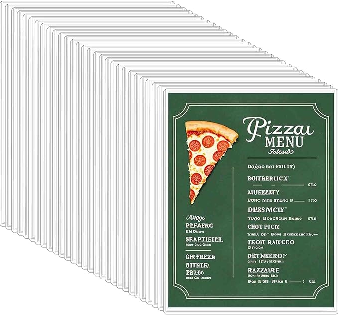 30-Pack 8.5" x 11" Rigid Print Protectors, Transparent Hard Plastic Page Sheet Protectors, Clear Plastic Sleeves for Paper Photo Poster, Protective Covers for Document Certificates