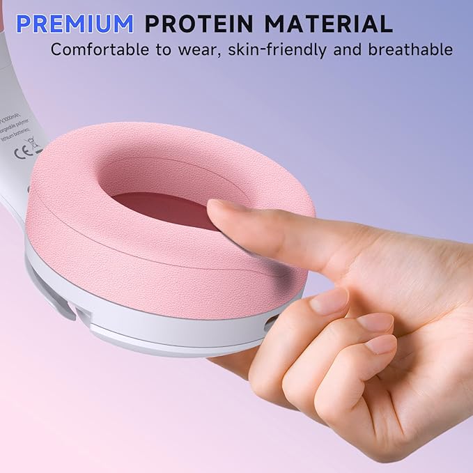 Gtheos Wireless Gaming Headset for ps5, ps4, Elden Ring, PC, Mac, Switch, Bluetooth 5.3 Gaming Headphones with Noise Canceling Microphone, 45H Battery, RGB Light, Pink