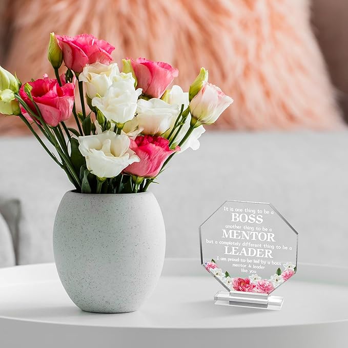 Yopyame Boss Gifts Acrylic Boss Day Gifts for Women It is One Thing to Be a Boss Acrylic Engraved Keepsake Appreciation Gifts for Leader Mentor Office Desk Decor Funny Paperweights Work Gifts