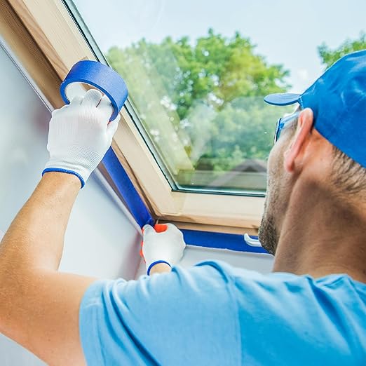 NEOACT 16 Rolls Painters Tape 2 Inch Wide,Multi-Surface No Residue Blue Masking Tape for Walls Painting,Packing,Labeling,DIY Crafts,2 Inch x 55 Yards(880 Yards Total)