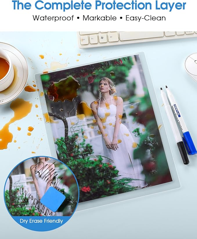 KTRIO Laminating Sheets 5 Mil, Hold 8.5 x 11 inches Sheet, 300 Pack, Clear Thermal Laminate Pouches for Laminator, 9 x 11.5 inches Lamination Sheets for School, Home & Office