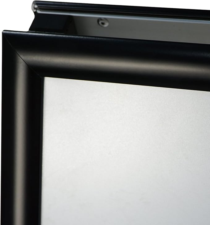 T-SIGN Sidewalk Sign for Indoor & Outdoor Sign - Open Aluminum A Frame Sign Poster Board 24x36 Inches, White Dry Erase Surface - Heavy Duty Double Sided Sandwich Board, Street Advertising Sign Board