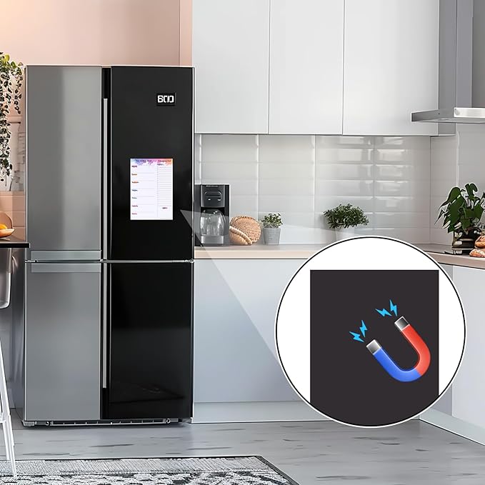 Meal Planner for Fridge, 60 Sheets 7x10" Magnetic Meal Planners and Grocery List Undated Weekly Meal Planner with Tear off Shopping List for Meal Planning and Convenient Shopping, Colorful Ink