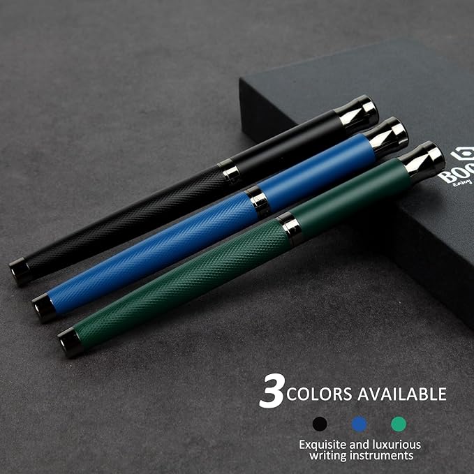 Liquid Ink Rollerball Pens - Fine Line Nice pen, Writing Pens for Journal and Office Supplies, Fancy Pen Gift Box for Father's Day or Mother's Day And Other Festivals(Green)