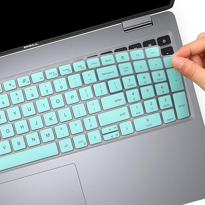 Keyboard Cover for Dell Latitude 3540 5520 5521 5530 5531 5540 5550 & Precision 3590 3591 3580 3581 3560 3570 3561 3571 Laptop, Dell Latitude 15.6 inch Laptop Keyboard Skin-Hotblue
