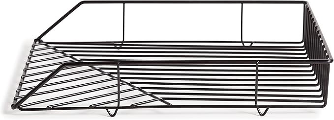 U Brands Vena Paper Tray, Black