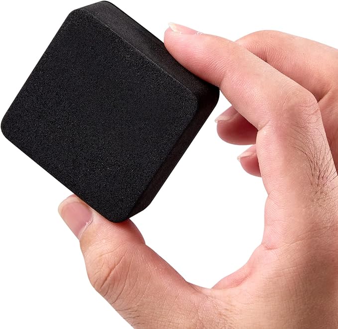 Dry Erase Erasers, Eeoyu 40 Pack Magnetic Whiteboard Dry Erasers Chalkboard Cleaner Wiper for Kids and Classroom Teacher Supplies Home and Office, Black