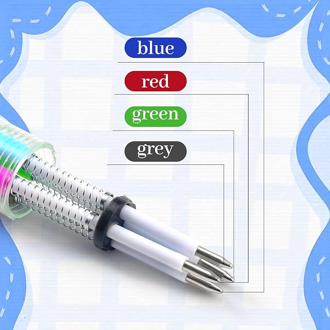 50Pcs Mini Multicolor Pens in One 4-in-1 Cute Pens Bulk for Kids, Ballpoint Pen for Birthdays and Children's Parties, Fun Pen Gifts Assorted Ink Kawaii Pen