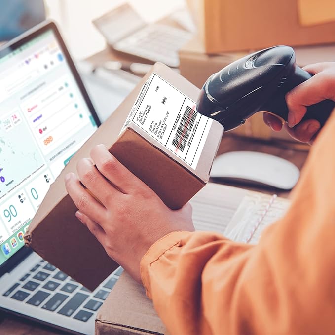 MFLABEL Half Sheet Labels with Self Adhesive, 8.5 x 11 Inches Packaging Labels, Address Labels, Shipping Labels for Laser & Inkjet Printers, 50 Count(25 Sheets)