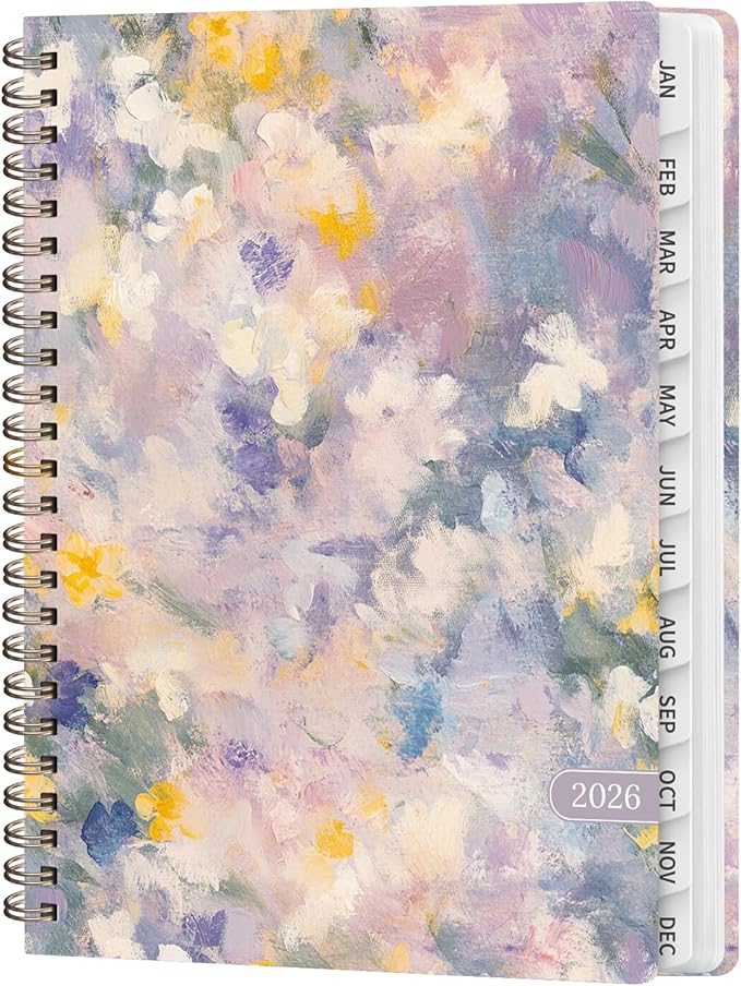 2026 Planner, Weekly and Monthly Calendar Agenda Book, Jan 2026 - Dec 2026, Hardcover Planning Academic Planner for Office School Supplies and Desk Accessories - A5 (6.3'' x 8.5'')