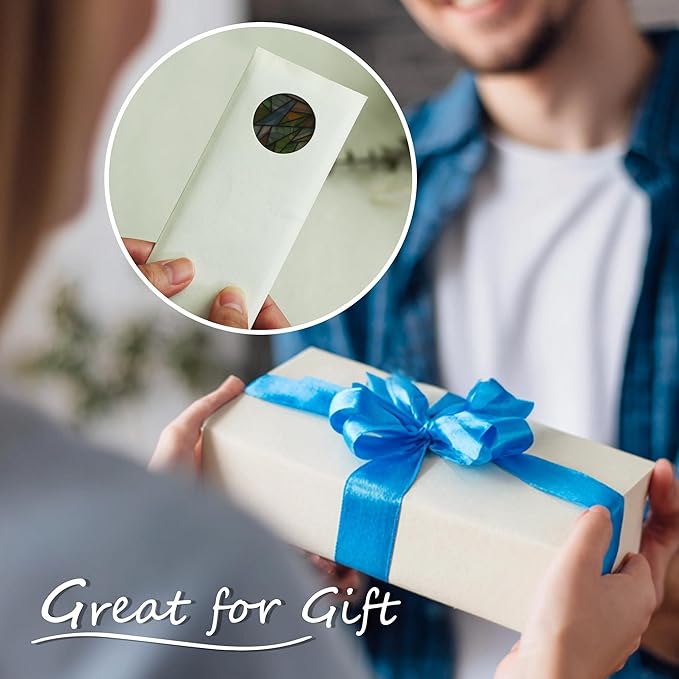 SWATOM 6 PCS Two-Sided Frosted Stained Glass Bookmarks for Reading Women Waterproof Transparent Plastic Bookmark Gifts for Book Lovers with Bookmark Holders ﻿