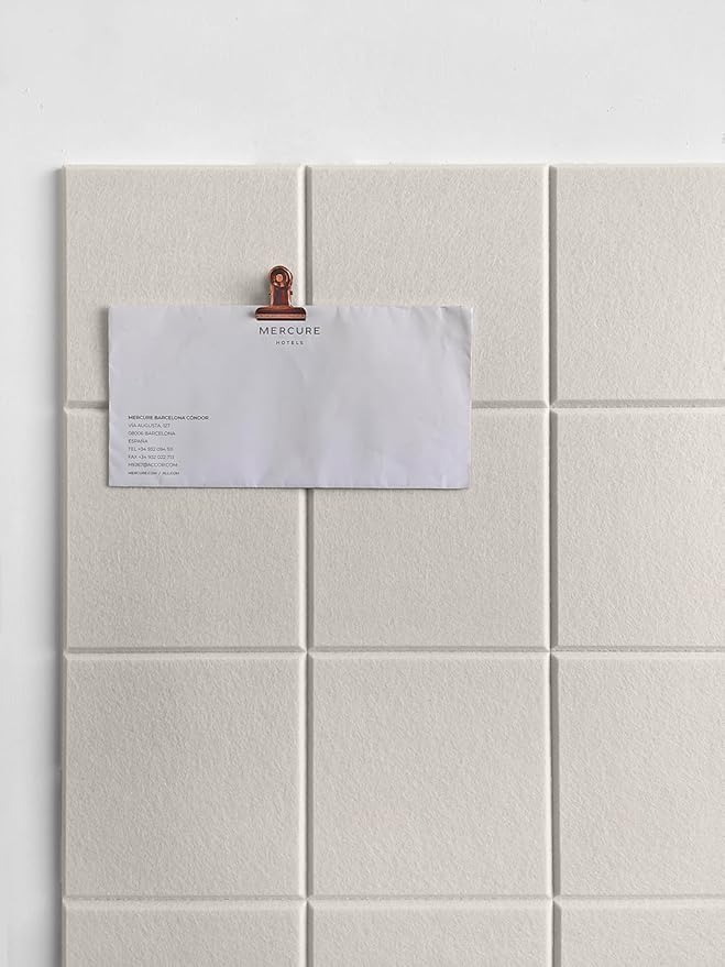 Cork Board 24 x36 Alternative - 6 Pack Felt Wall Tiles with Safe Removable Adhesive Tabs, Cork Boards for Walls Cork Board for Home Office Pin Board Tack Board - Beige