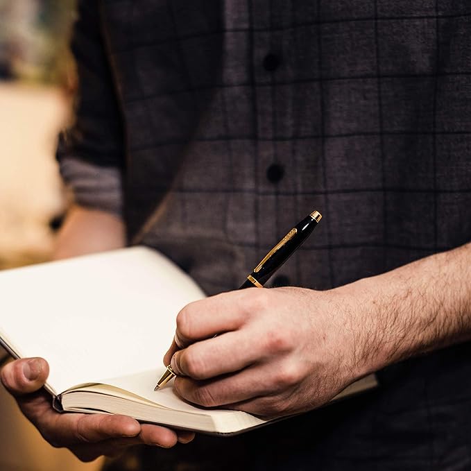 Cross Century II Refillable Ballpoint Pen Presented in a Luxury Gift Box - Medium Point, Black Ink, Lustrous Chrome