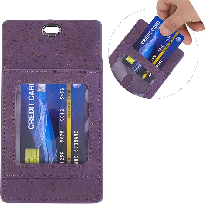Premium Portuguese Cork Pocket Protector for Men | Multi-Use Pocket Protectors for Shirts and Lab Coats | For Pen, Pencils, Pointers, and More | 1 Pack Purple Pocket Organizer Protector