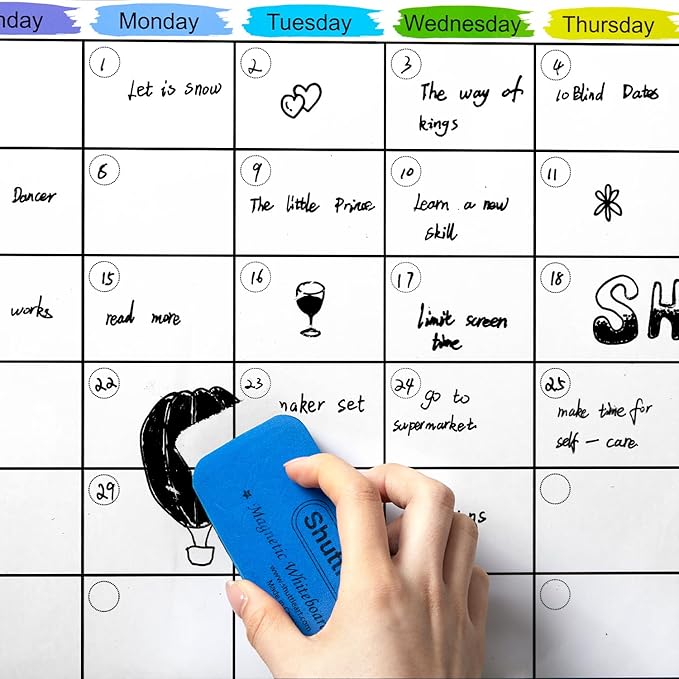 Shuttle Art Ultra Fine Dry Erase Markers, 15 Pack Black Whiteboard Markers with Erase, Dry Erase Markers Perfect For Writing on Whiteboards, Dry-Erase Boards,Mirrors for School Office Home