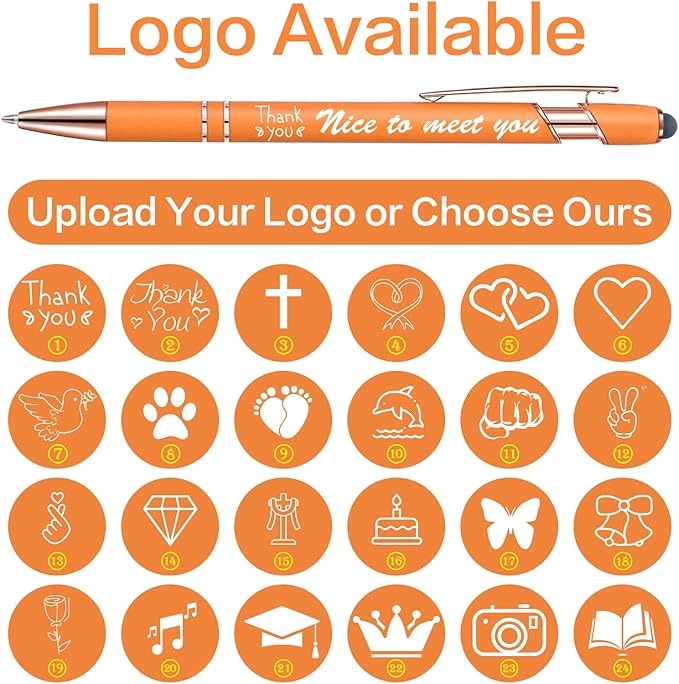 Bulk Custom Personalized Pens with Name & Logo Printing Perfect for Business, Graduation Gifts & Party Events 12 to 1008 Pieces Pack Ballpoint Pens