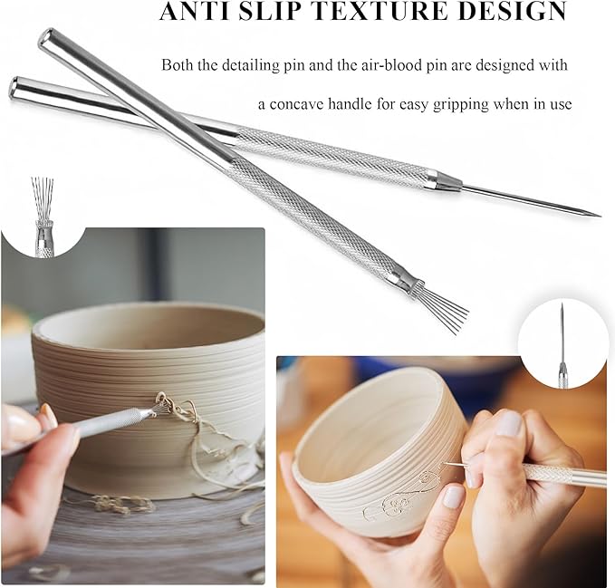 Clay Tools, 19 PCS Pottery Tools, Sculpting Tool for Pottery for Ceramic Craft, Carving, Drawing, Shaping