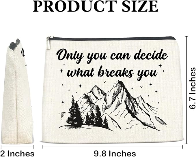 NGAEAK Bookish Gifts Cosmetic Bag, Gifts for Book Lovers Christmas Birthday Zipper Makeup Pouch Small Makeup Bag